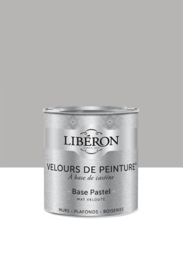 Peinture multisupport murs, plafonds et boiseries Velours de peinture gris grège cairn Libéron 0,5L