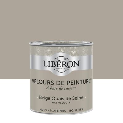 Peinture multisupport murs, plafonds et boiseries Velours de peinture beige quais de seine Libéron 0