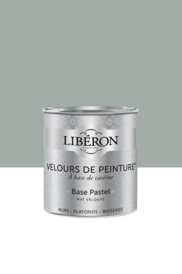 Peinture multisupport murs, plafonds et boiseries Velours de peinture gris grès gris Libéron 0,5L