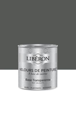 Peinture multisupport murs, plafonds et boiseries Velours de peinture gris fer forgé Libéron 0,5L