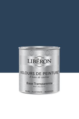 Peinture multisupport murs, plafonds et boiseries Velours de peinture bleu vintimille Libéron 0,5L