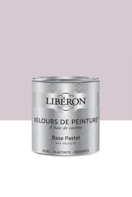 Peinture multisupport murs, plafonds et boiseries Velours de peinture rose popeline Libéron 0,5L