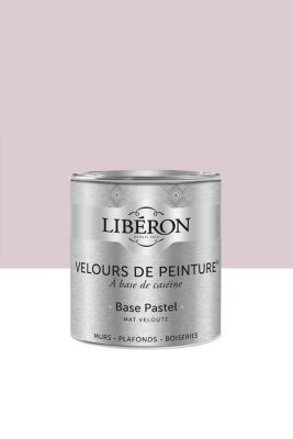 Peinture multisupport murs, plafonds et boiseries Velours de peinture rose petit rat Libéron 0,5L