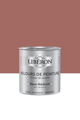 Peinture multisupport murs, plafonds et boiseries Velours de peinture rose praliné rose Libéron 0,5L