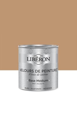 Peinture multisupport murs, plafonds et boiseries Velours de peinture beige ocre de bruoux Libéron 0