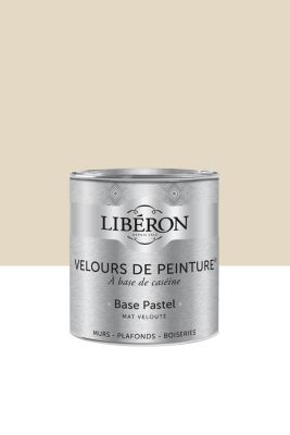 Peinture multisupport murs, plafonds et boiseries Velours de peinture beige jaune sabayon Libéron 0,