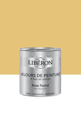 Peinture multisupport murs, plafonds et boiseries Velours de peinture jaune de menton Libéron 0,5L