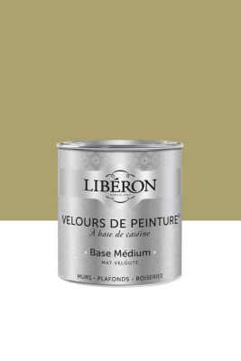 Peinture multisupport murs, plafonds et boiseries Velours de peinture vert reine-claude Libéron 0,5L