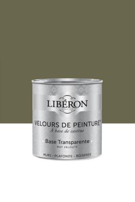 Peinture multisupport murs, plafonds et boiseries Velours de peinture vert bocage Libéron 0,5L