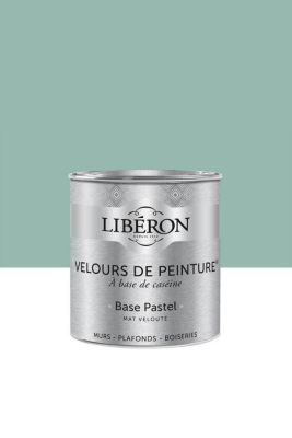 Peinture multisupport murs, plafonds et boiseries Velours de peinture vert oxydé Libéron 0,5L