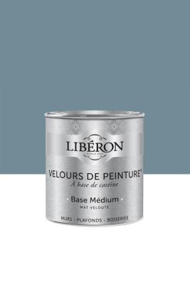 Peinture multisupport murs, plafonds et boiseries Velours de peinture gris de houle Libéron 0,5L