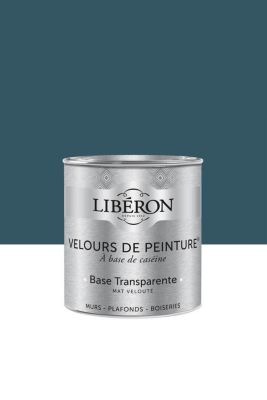 Peinture multisupport murs, plafonds et boiseries Velours de peinture bleu de minuit Libéron 0,5L