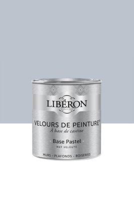 Peinture multisupport murs, plafonds et boiseries Velours de peinture gris conserverie Libéron 0,5L