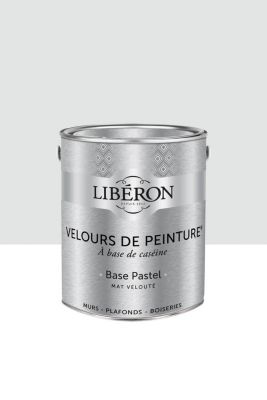 Peinture multisupport murs, plafonds et boiseries Velours de peinture blanc camélia Libéron 2,5L