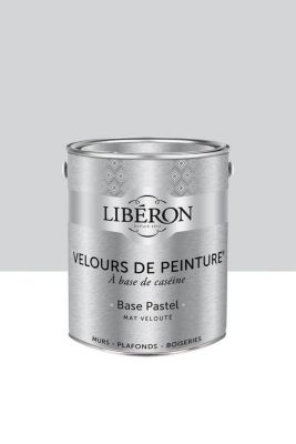 Peinture multisupport murs, plafonds et boiseries Velours de peinture blanc basilique Libéron 2,5L