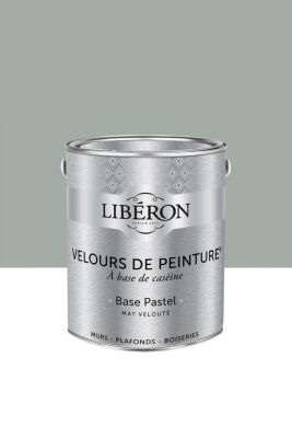 Peinture multisupport murs, plafonds et boiseries Velours de peinture gris grès gris Libéron 2,5L