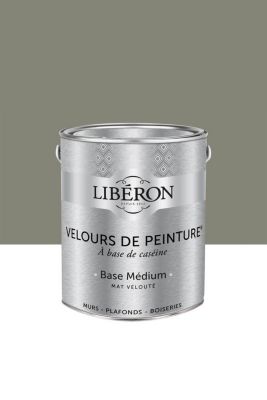Peinture multisupport murs, plafonds et boiseries Velours de peinture gris gavroche Libéron 2,5L