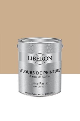 Peinture multisupport murs, plafonds et boiseries Velours de peinture beige confiture de lait Libéro