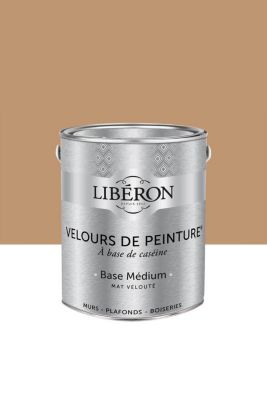 Peinture multisupport murs, plafonds et boiseries Velours de peinture beige ocre de bruoux Libéron 2