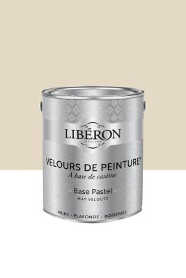 Peinture multisupport murs, plafonds et boiseries Velours de peinture beige jaune sabayon Libéron 2,