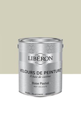 Peinture multisupport murs, plafonds et boiseries Velours de peinture blanc ecru brut Libéron 2,5L