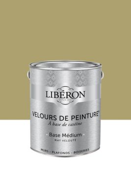 Peinture multisupport murs, plafonds et boiseries Velours de peinture vert reine-claude Libéron 2,5L