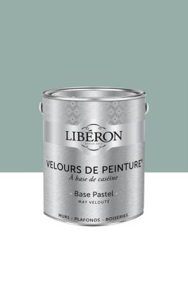 Peinture multisupport murs, plafonds et boiseries Velours de peinture vert rocaille Libéron 2,5L