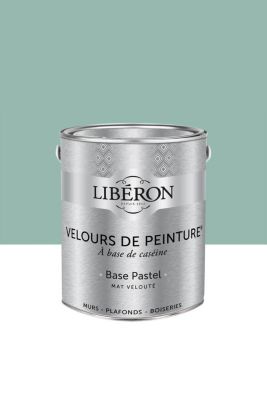 Peinture multisupport murs, plafonds et boiseries Velours de peinture vert oxydé Libéron 2,5L