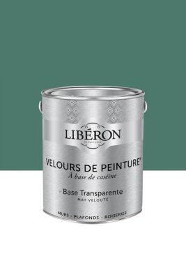 Peinture multisupport murs, plafonds et boiseries Velours de peinture vert feuille d'acanthe Libéron