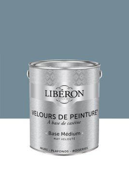 Peinture multisupport murs, plafonds et boiseries Velours de peinture gris de houle Libéron 2,5L