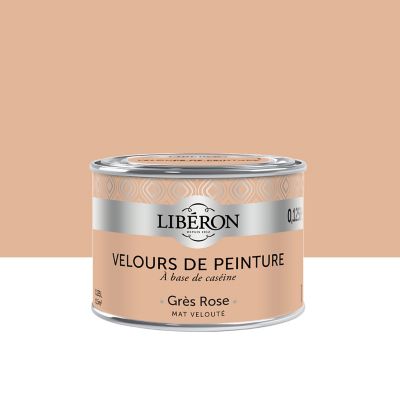 Peinture murs, plafonds et boiseries Velours de peinture gres rose Libéron 125 ml
