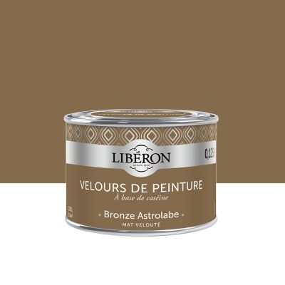 Peinture murs, plafonds et boiseries Velours de peinture bronze astrolabe Libéron 125 ml