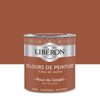 Peinture multisupport murs, plafonds et boiseries Velours de peinture orange roux du goupil Libéron 