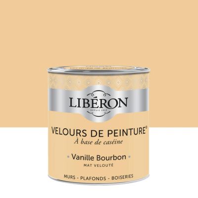 Peinture multisupport murs, plafonds et boiseries Velours de peinture jaune vanille bourbon Libéron 