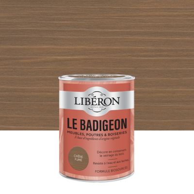 Badigeon meubles, poutres et boiseries Libéron chêne fumé 250ml