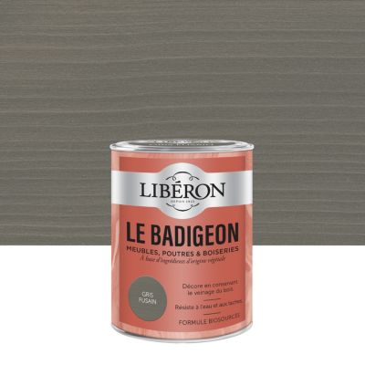 Badigeon meubles, poutres et boiseries Libéron gris 250ml