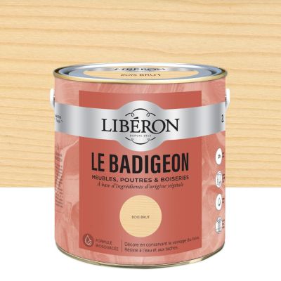 Badigeon meubles, poutres et boiseries Libéron bois brut 2L