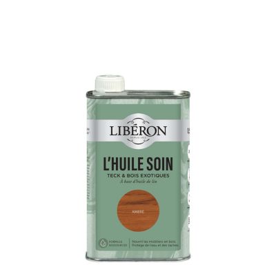 Huile de soin teck & bois exotiques Libéron ambré 500ml