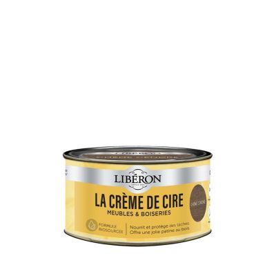 Crème de cire pâte meubles et boiseries Libéron chêne cendré 250ml