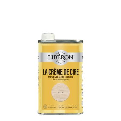 Crème de cire liquide meubles et boiseries Libéron blanc 500ml