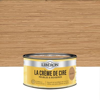 Crème de cire meubles et boiseries pâte Libéron incolore 250ml