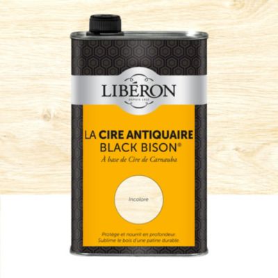 Cire liquide antiquaire black bison pour meubles Libéron incolore 500ml