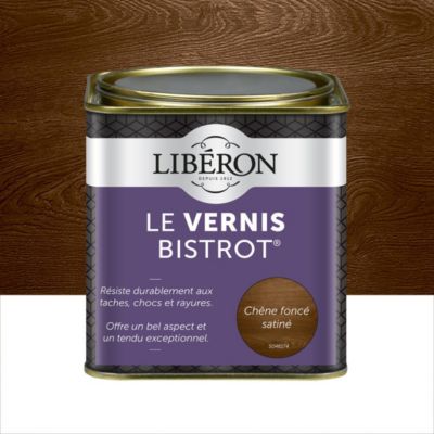 Vernis bistrot Libéron chêne foncé satiné 500ml