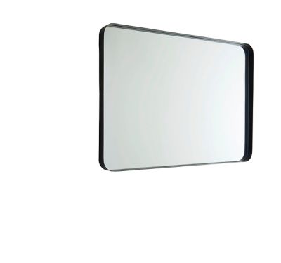 Miroir Steelton cadre noir 70 x 50 cm