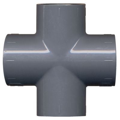 Raccord PVC pression en croix Diamètre25 mm