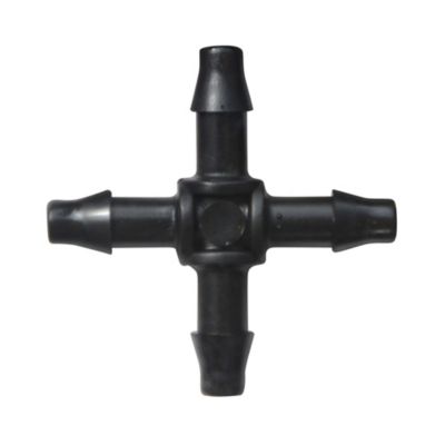 Lot de 10 croix cannelées 6mm pour tuyau goutte à goutte