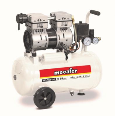Compresseur silencieux Mecafer 24L 1 3HP