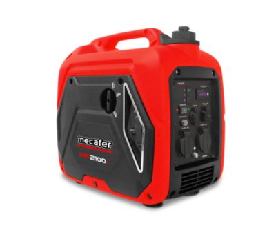 Groupe électrogène 1800 W - carburant SP95 et SP98 - autonomie 8 h - L.47 8 x l.29 8 x H.46 cm - Mecafer MF2100i