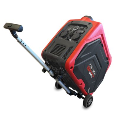 Groupe électrogène 3200 W - carburant SP95 et SP98 - autonomie 8 h - L.50 5 x l.43 x H.51 5 cm - Mecafer MF3900i