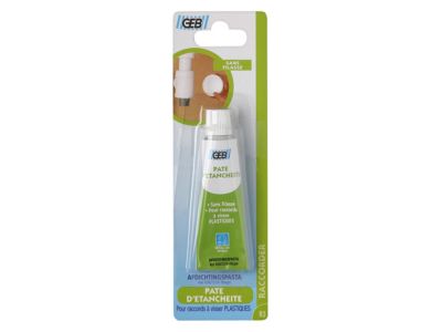 Pâte d'étanchéité GEB pour plastiques ou raccords métal/plastique en tube de 20 ml